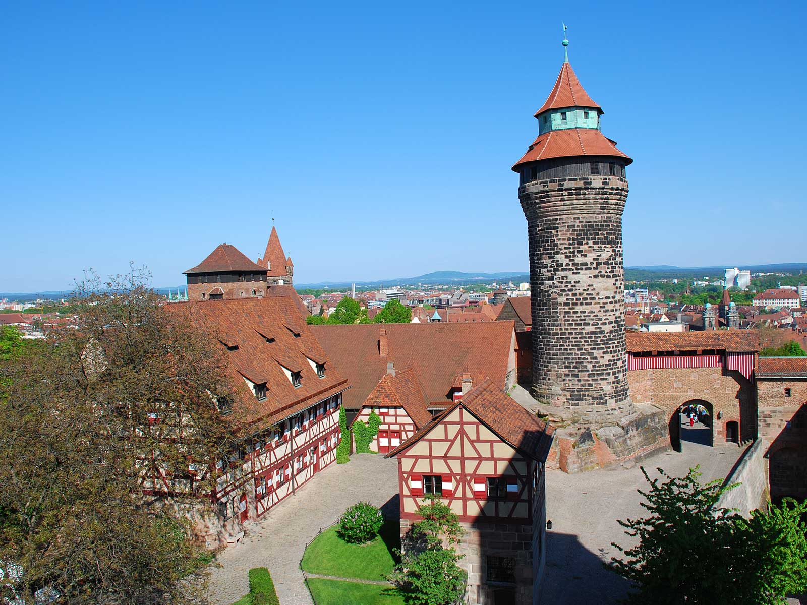 Lâu đài Nürnberg Kaiserburg Lâu đài Nürnberg Kaiserburg